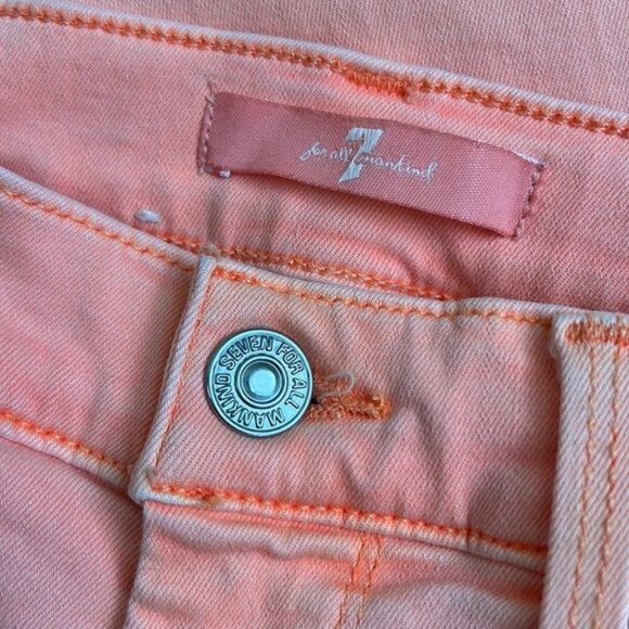 7 FOR ALL MANKIND High Waist Ankle Skinny Jeans - 25 - Picture 10 of 12